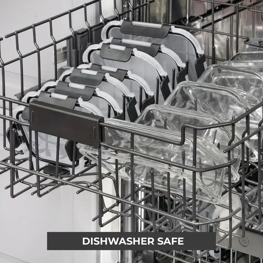 XMSJ Glass Storage Containers With Lids Leak Proof Freezer Safe