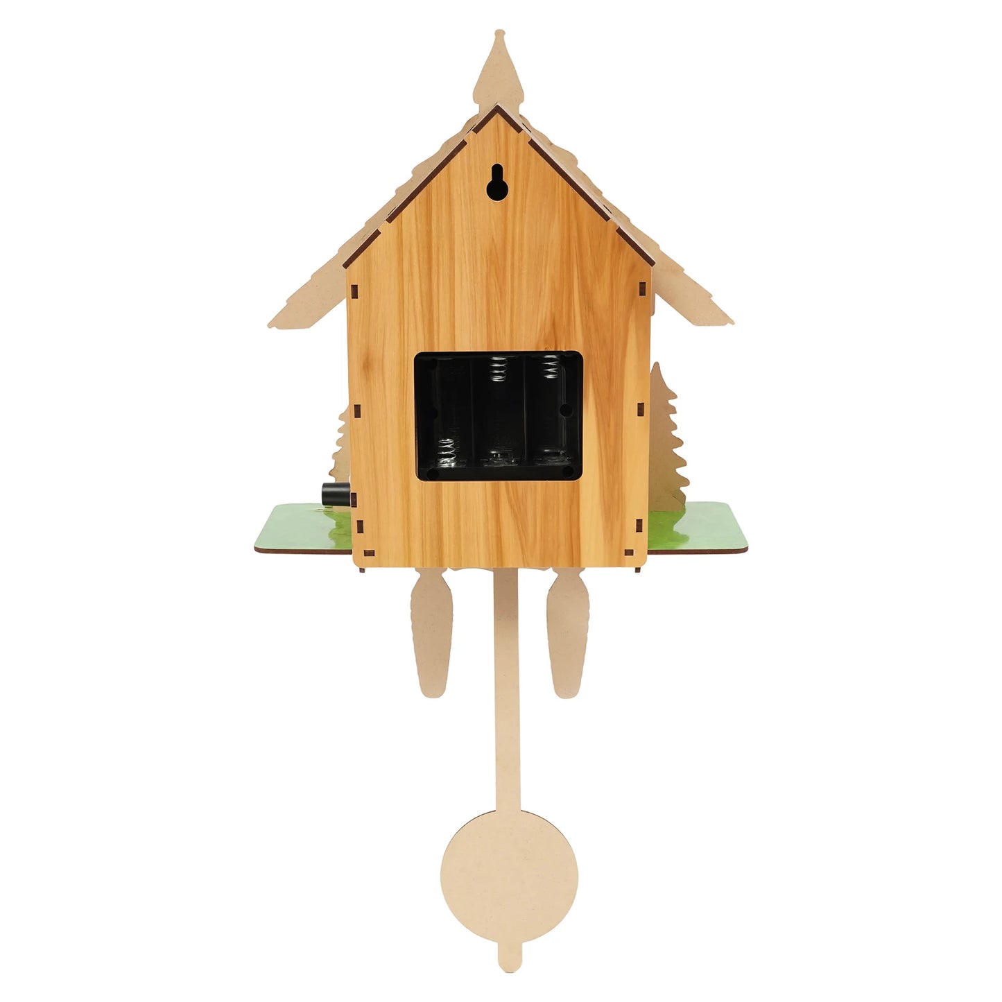 Vintage Cuckoo Wall Clock With Bird Chime Wooden Nordic Decor