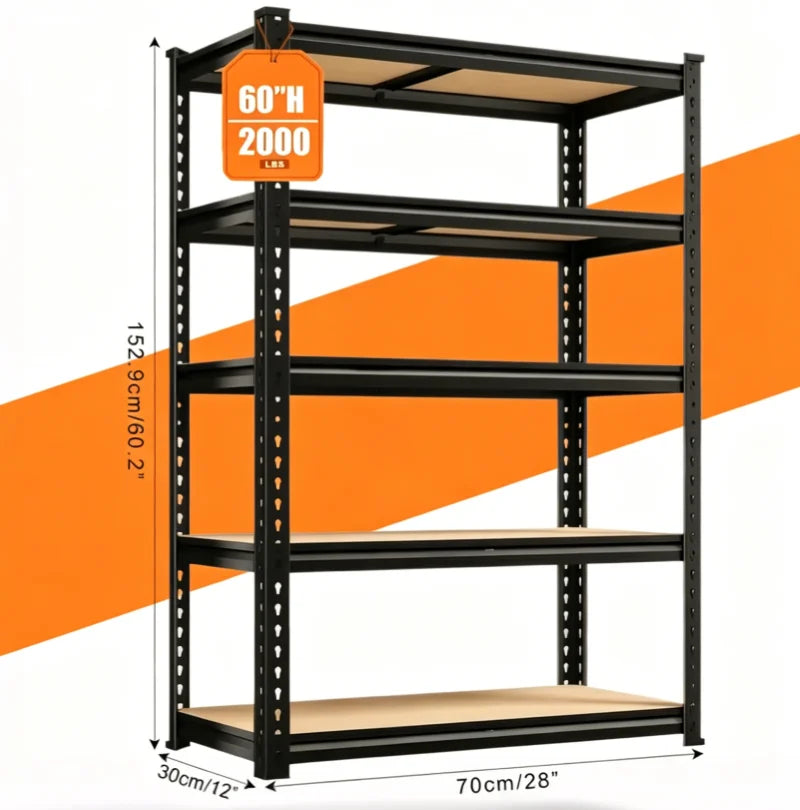 Heavy Duty Garage Shelving Unit With Adjustable Height