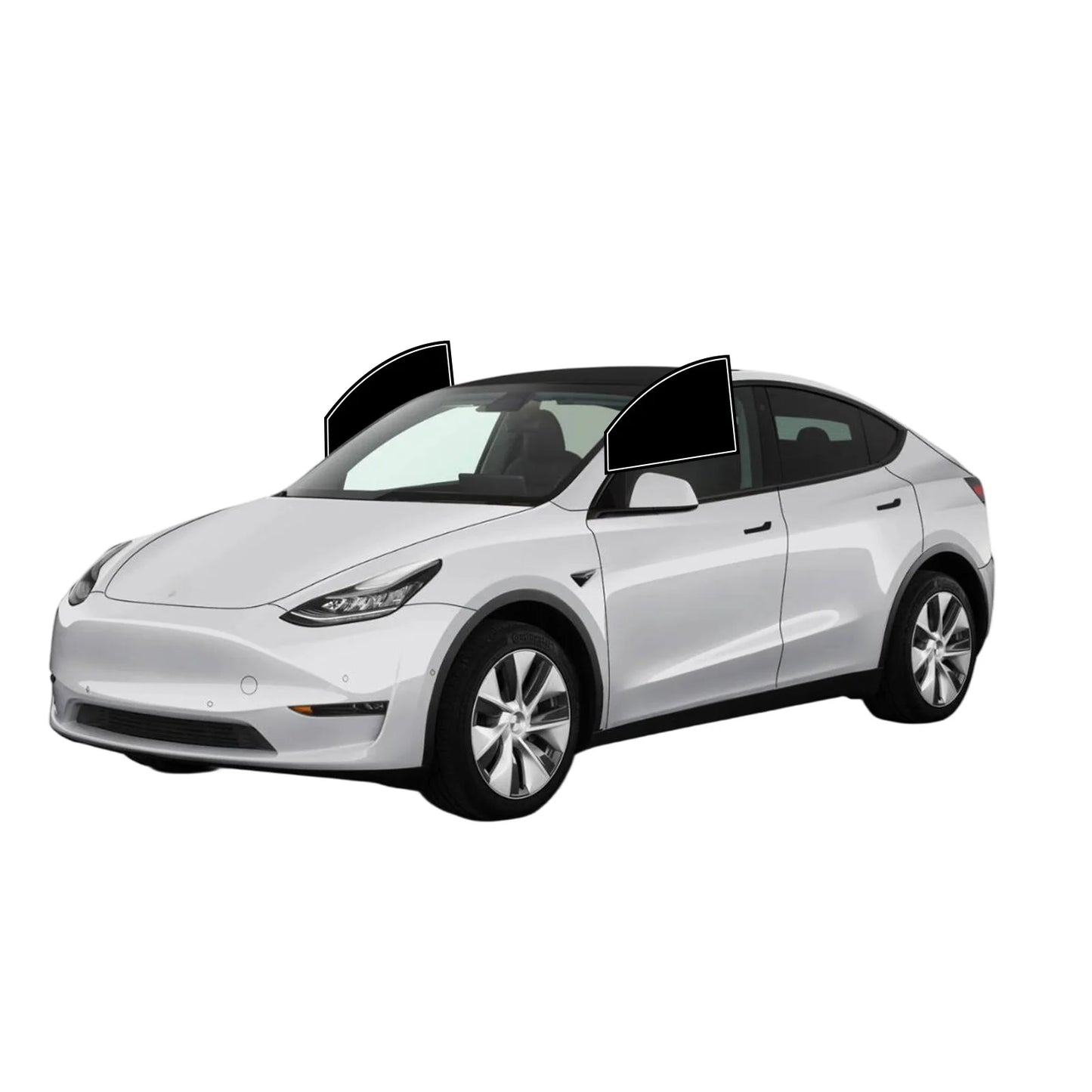 Precut Window Tint Car for Tesla Model Y 2020-2024 Sun Uv-Ir Blocking Heat & Glare 2Ply Window Protector Privacy Films Shade