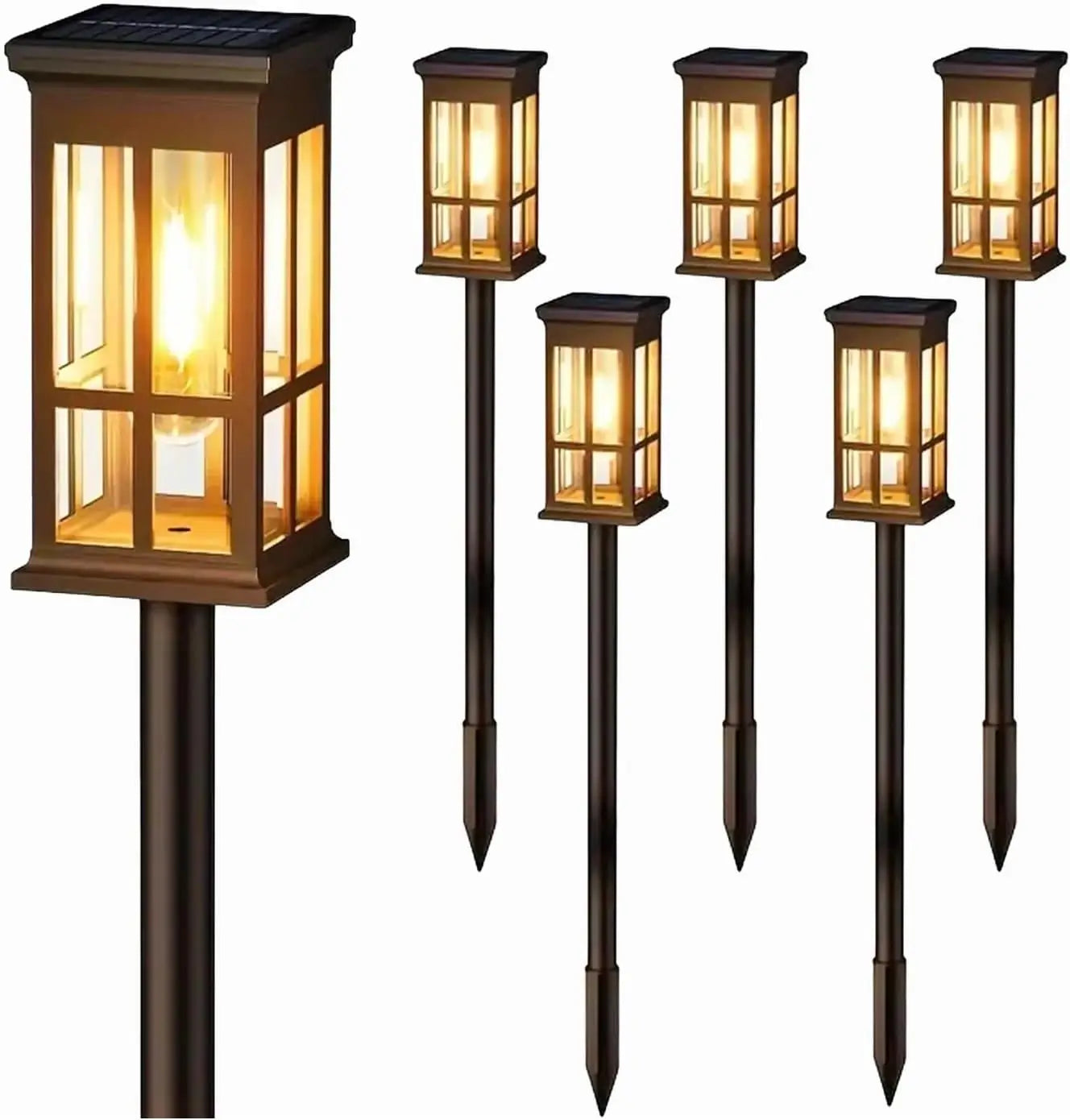 Solar Pathway Light Outdoor LED Lamp IP65 Waterproof Garden Decor