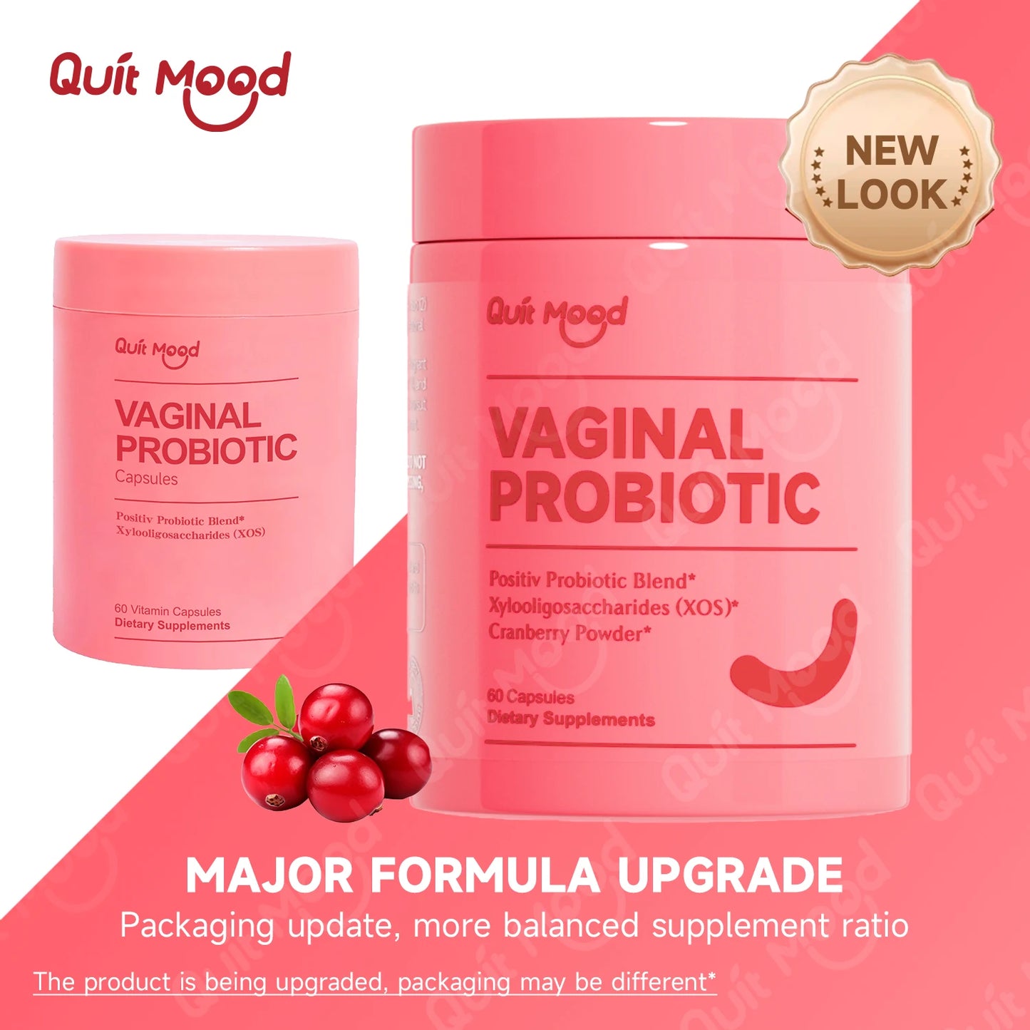 Quit Mood Probiotics For Women Balance With Prebiotics And Cranberry
