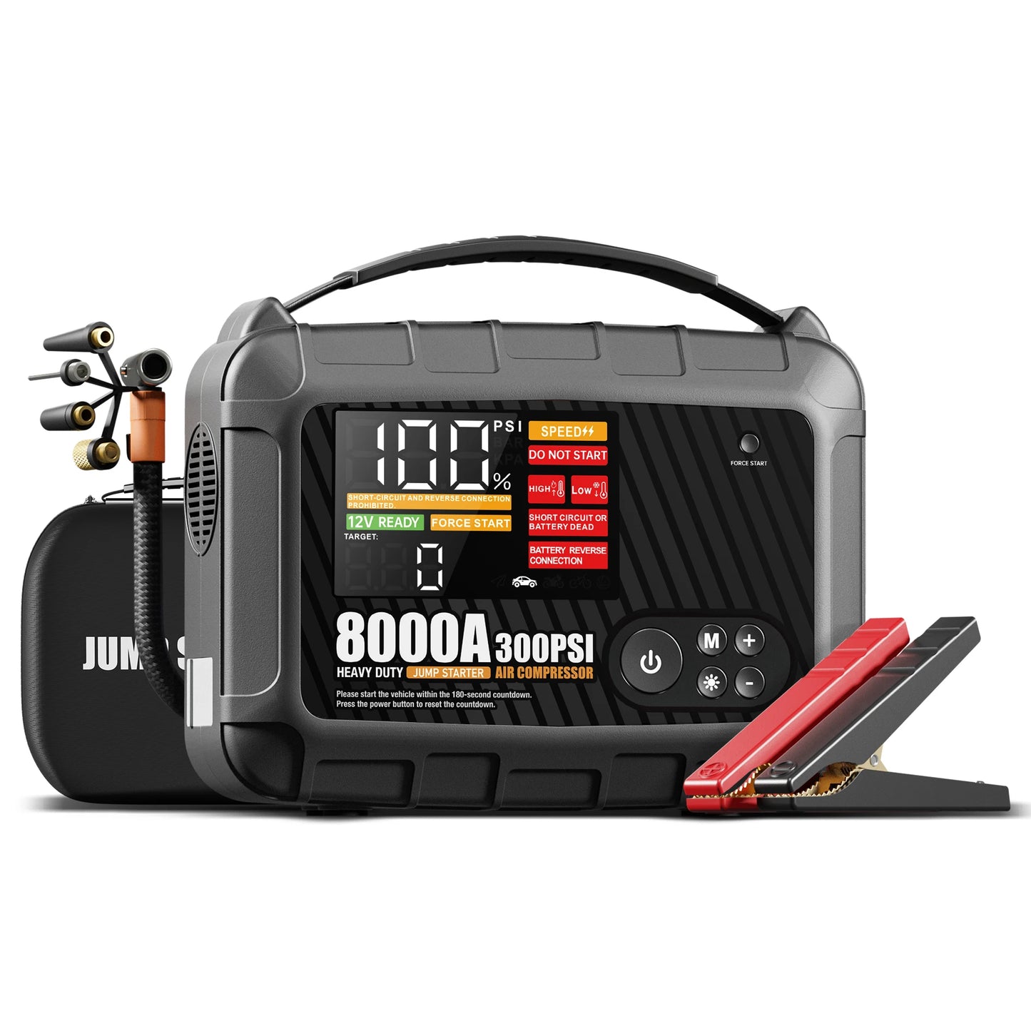 AdoreTrip 8000A Heavy Duty Jump Starter With Air Pump