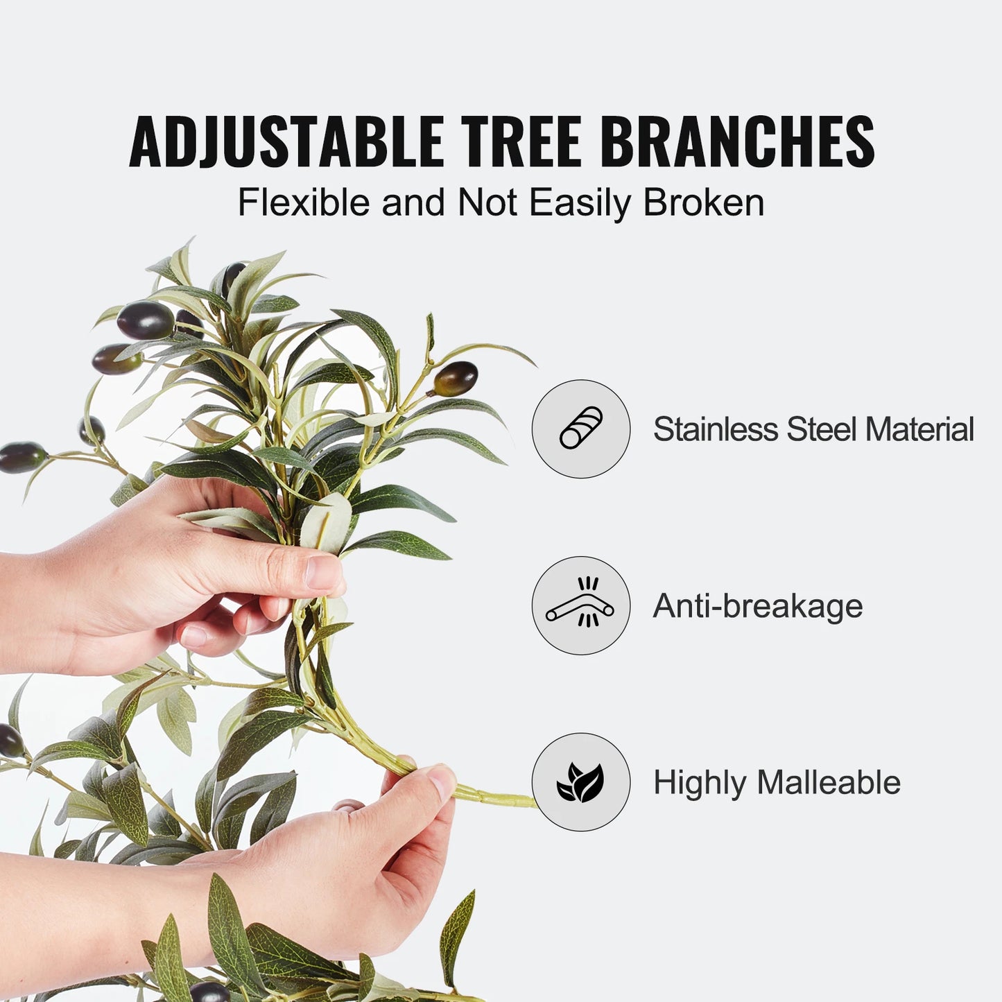 Artificial Olive Tree Indoor Plant Faux Green Tree For Home Decor