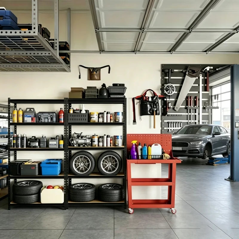 Heavy Duty Garage Shelving Unit With Adjustable Height