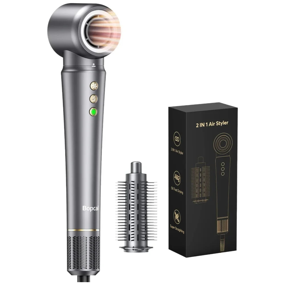 BOPCAL 5 In 1 Hair Styler With Travel Bag Air Wrap 1200W Dryer
