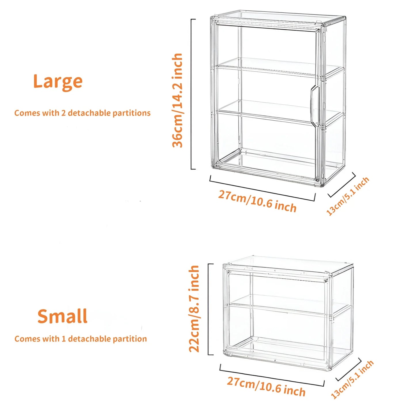 Blind Box Storage Display Box Transparent Doll Display Organizer Case For Figure Figurine Showcase Wall Mounted Collectibles Box