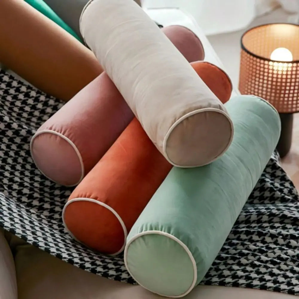 One Cylindrical Long Strip Pillow, With Rich Materials And Unique Design, Achieves Sleep Support, Leisure And Relaxation, D