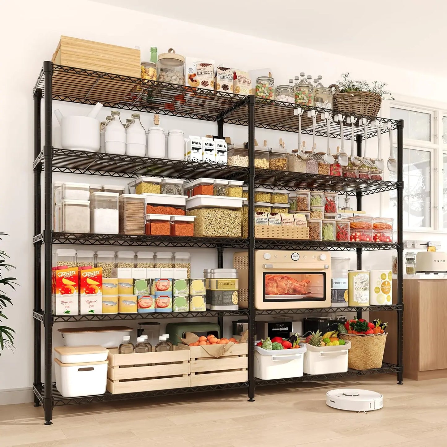 TWISTER.CK Heavy Duty Storage Shelves 4 Tiers Metal Unit