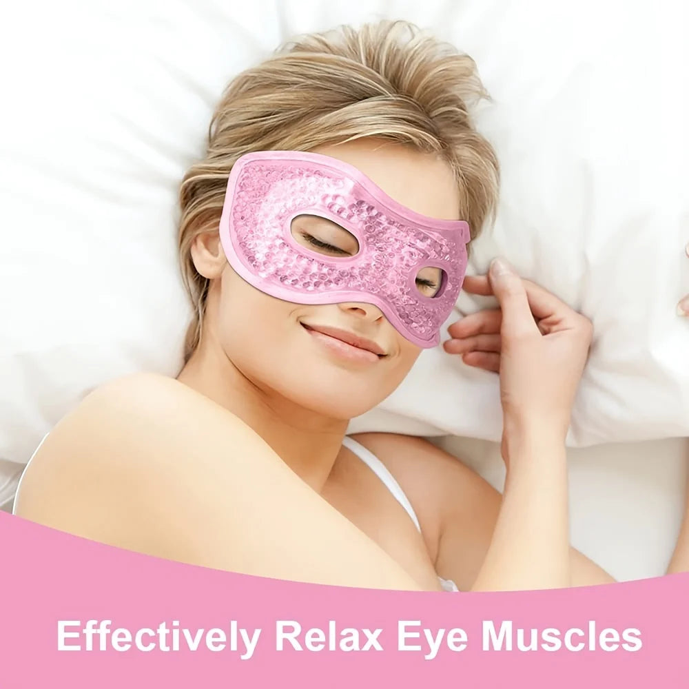 Cooling Gel Eye Mask With Eye Holes For Puffiness Swelling
