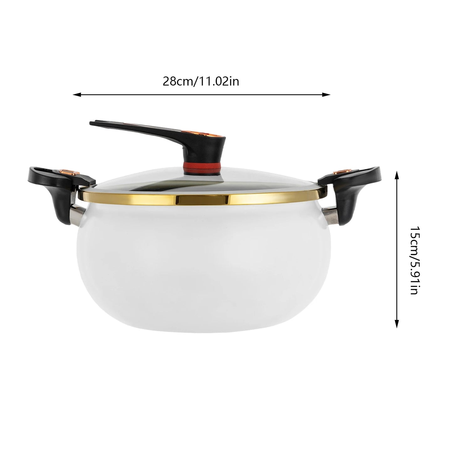 8L Micro Pressure Cooker Multi Function Pot With Two Handles