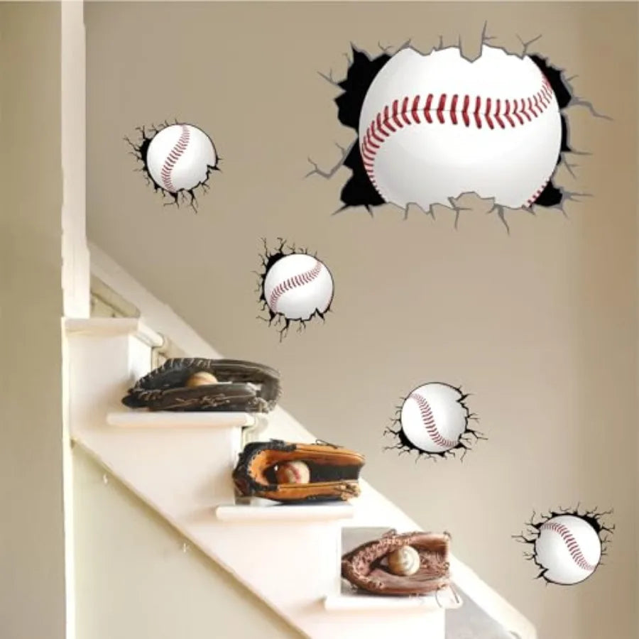 Large Wall Stickers 3D Wall Decals Peel and Stick Big Theme Wall Decals Wall Stickers for Boys Bedroom Room Playroom Decor