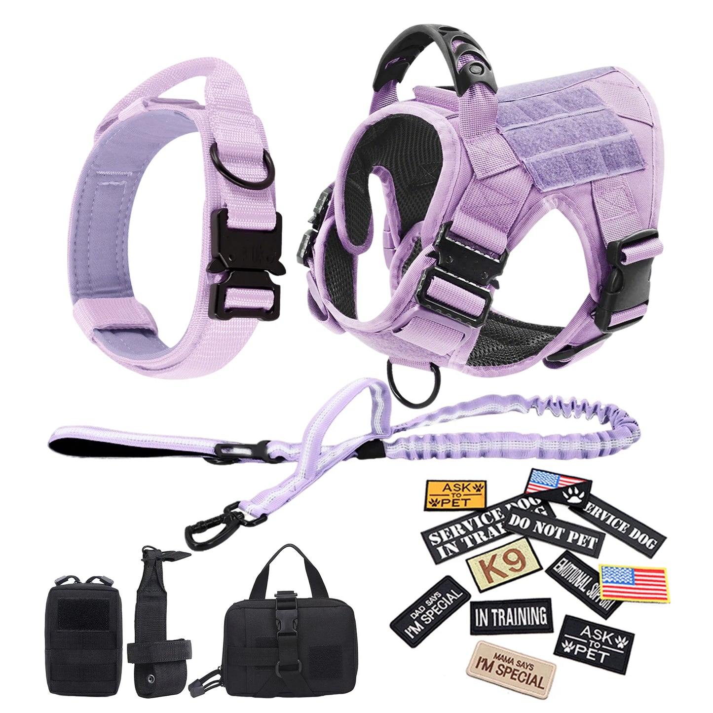 PETRAVEL CN German Shepherd Dog Harness Adjustable Tactical Vest