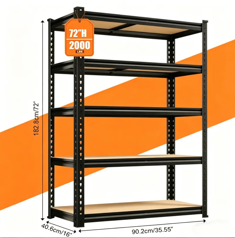 Heavy Duty Garage Shelving Unit With Adjustable Height