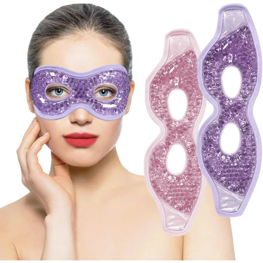 Cooling Gel Eye Mask With Eye Holes For Puffiness Swelling