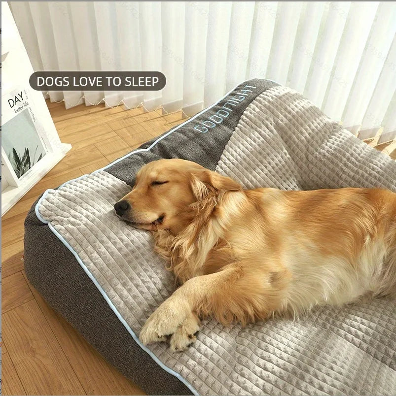 Orthopedic Dog Bed For Large Dogs, Extra Thick Kennel Cushion