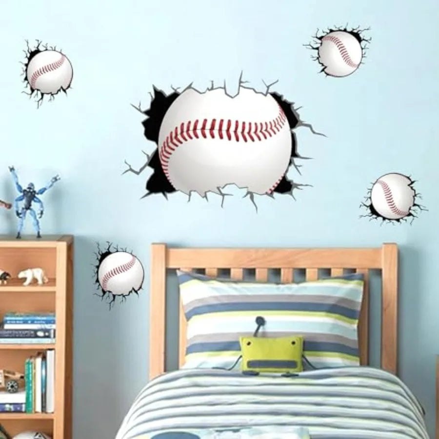 Large Wall Stickers 3D Wall Decals Peel and Stick Big Theme Wall Decals Wall Stickers for Boys Bedroom Room Playroom Decor