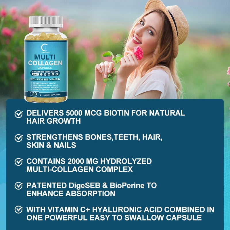 Minch Global Trade IMATCHME Multi Collagen Peptides Capsules For Skin