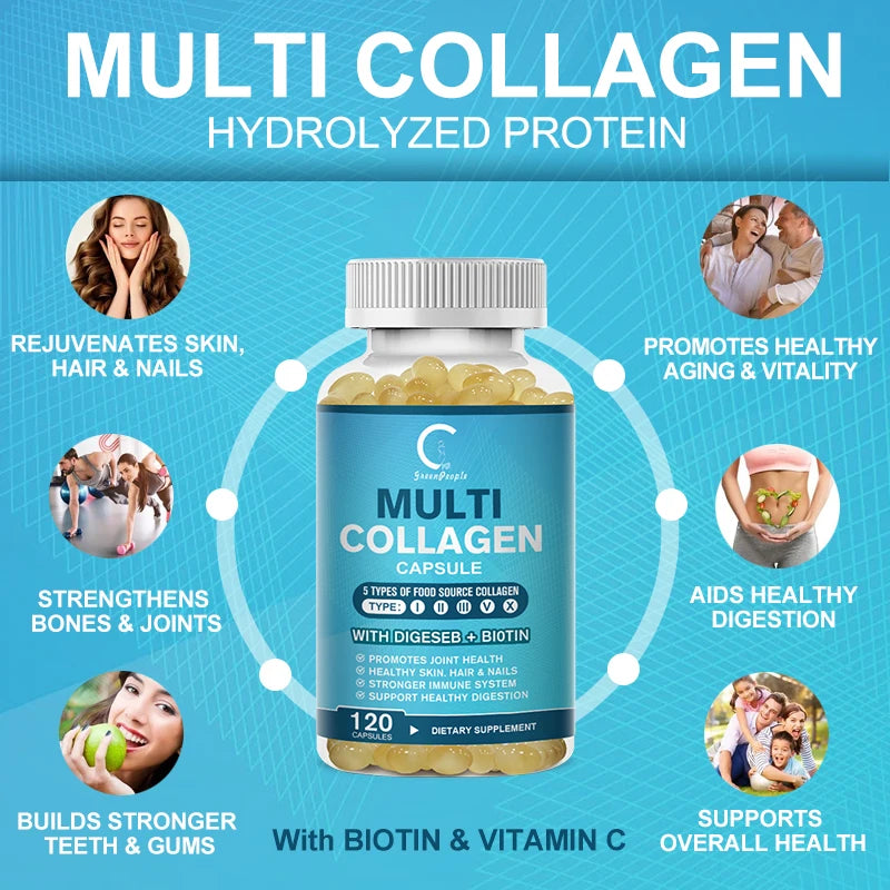 Minch Global Trade IMATCHME Multi Collagen Peptides Capsules For Skin