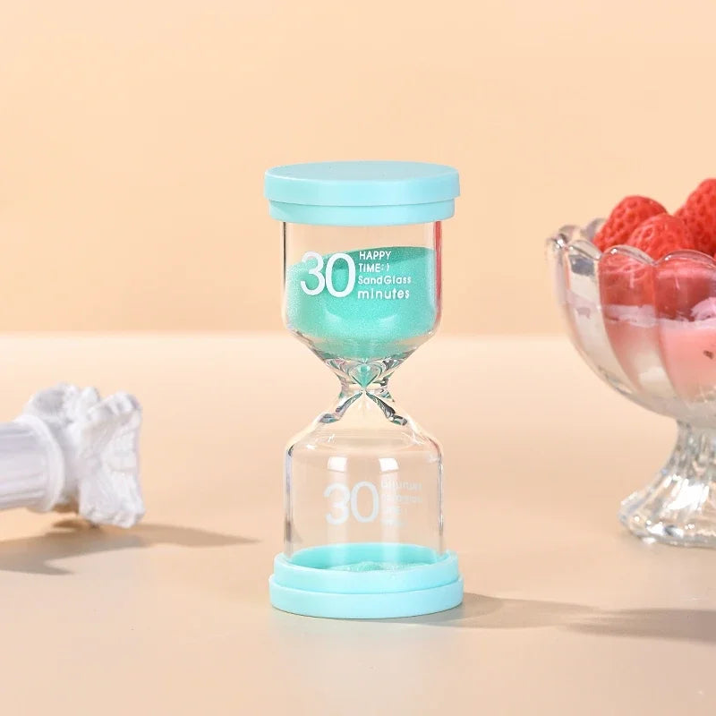 1PCS 3/5/10/15/30 Minutes Colorful Hourglass Sandglass Children Kid Gift Toy Sand Timer Hour Glass Home Decoration Sand Clock