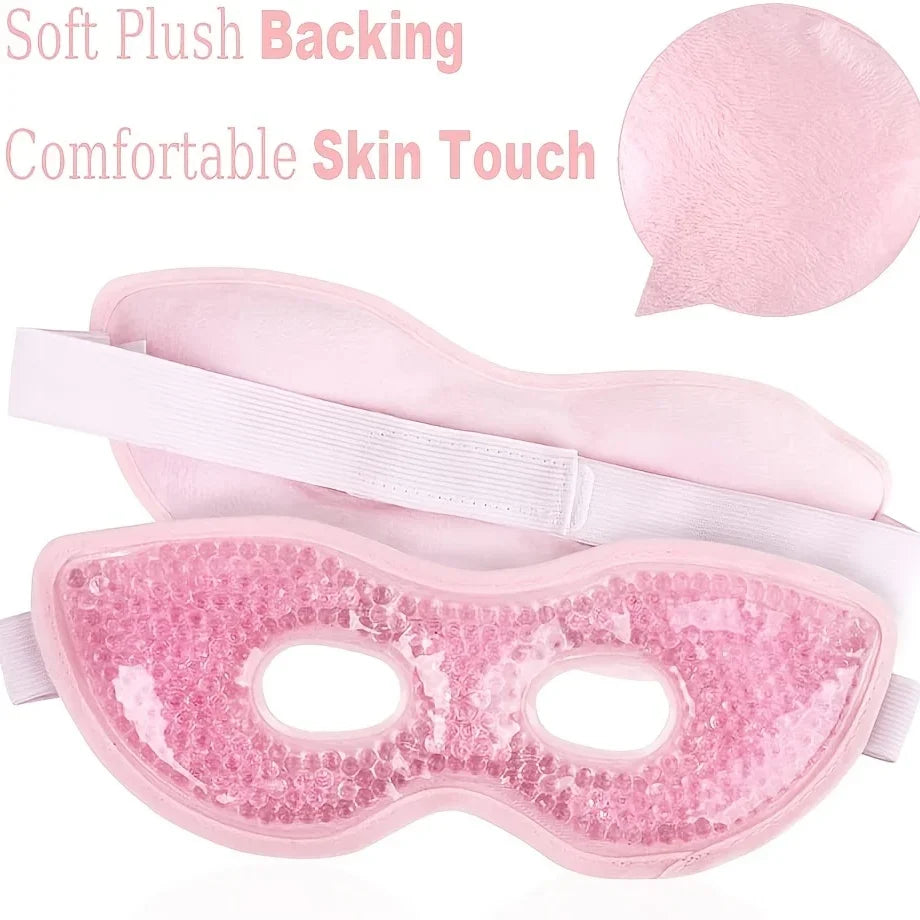 Cooling Gel Eye Mask With Eye Holes For Puffiness Swelling