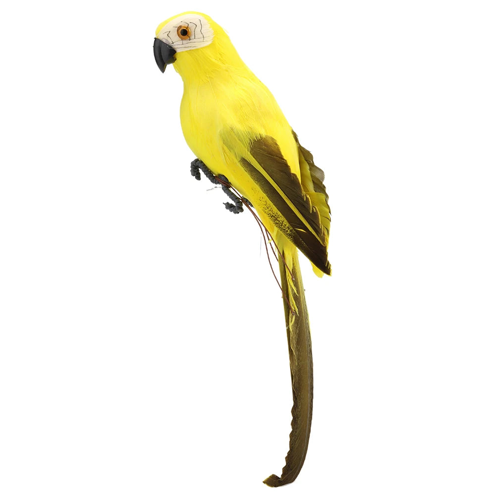 Alloet Garden Bird Prop Decor Foam Parrot Lawn Figurine Ornament