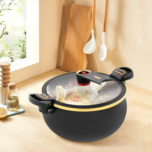 8L Micro Pressure Cooker Multi Function Pot With Two Handles