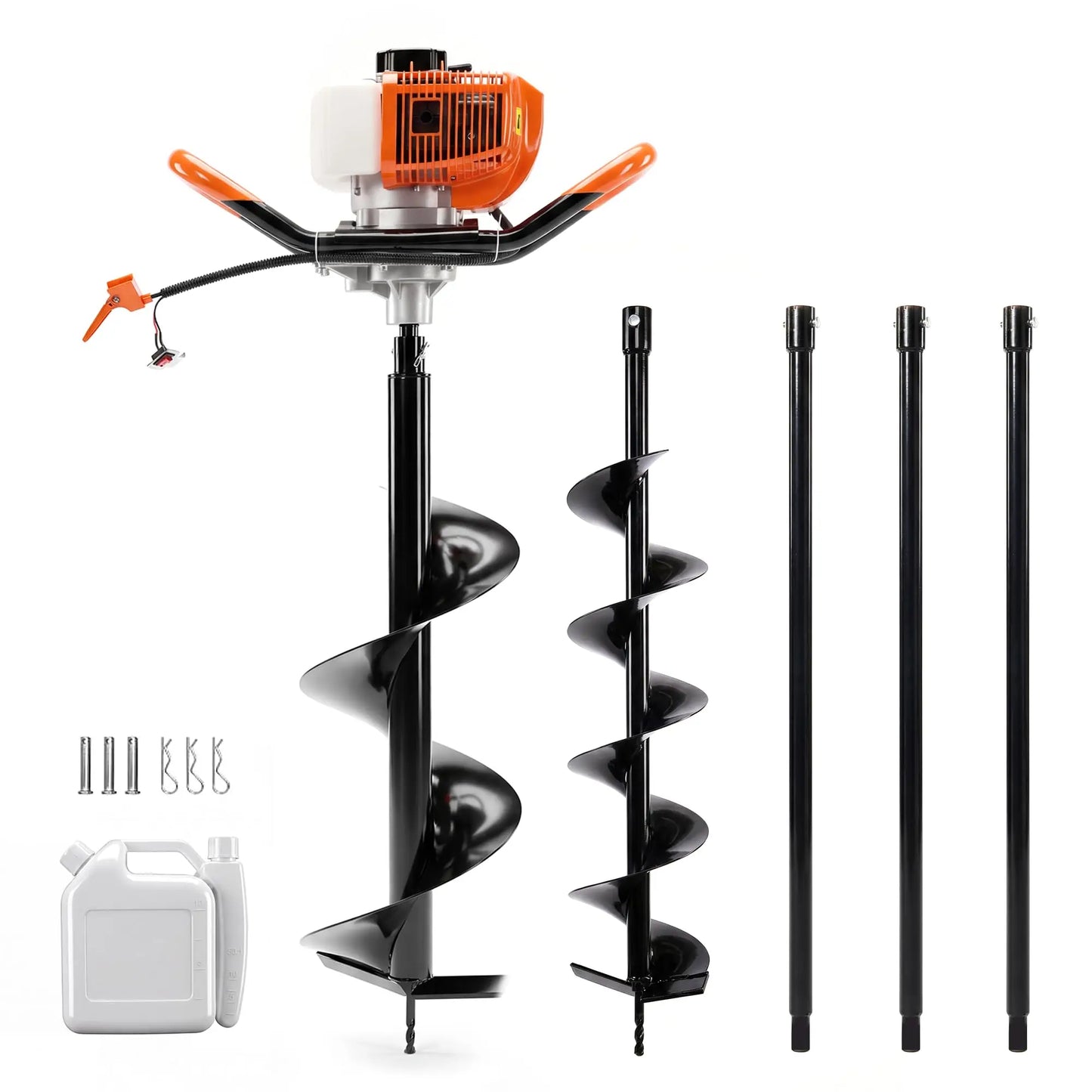HiMISS Gas Powered Earth Auger Post Hole Digger With Bits