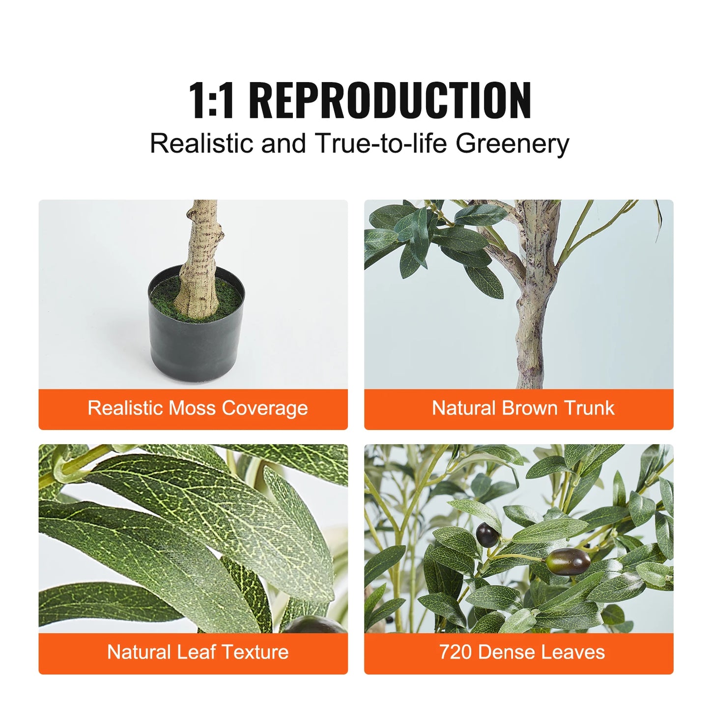 Artificial Olive Tree Indoor Plant Faux Green Tree For Home Decor