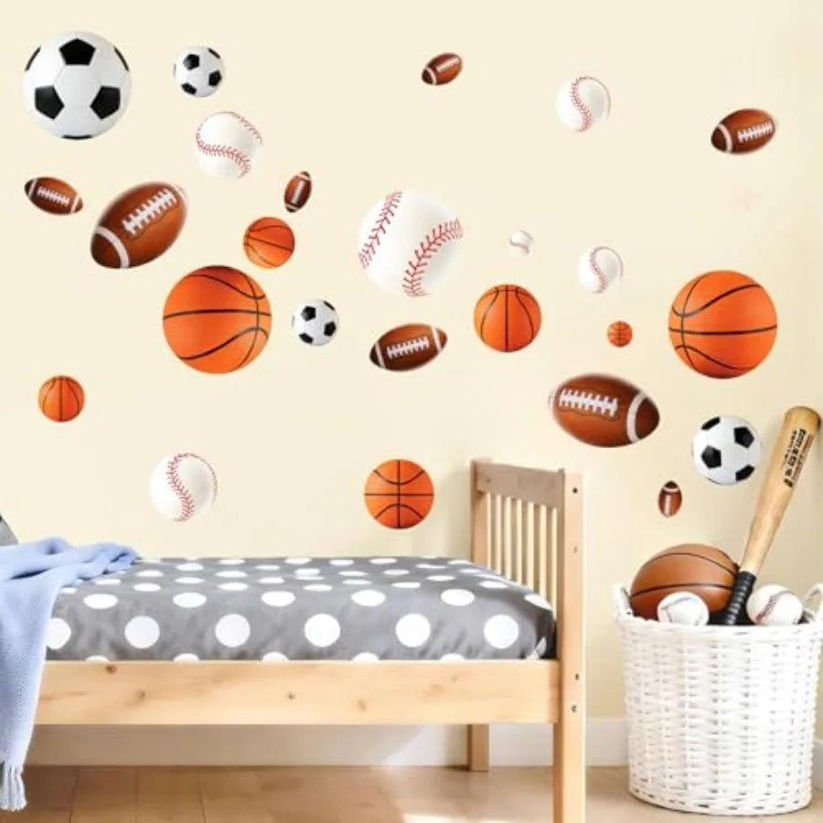 Large Wall Stickers 3D Wall Decals Peel and Stick Big Theme Wall Decals Wall Stickers for Boys Bedroom Room Playroom Decor
