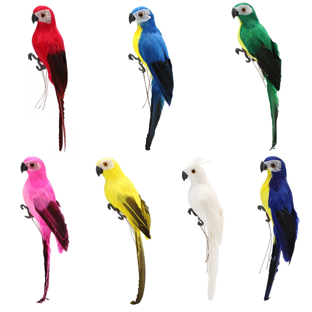 Alloet Foam Parrot Garden Bird Prop Figurine Lawn Decor Ornament