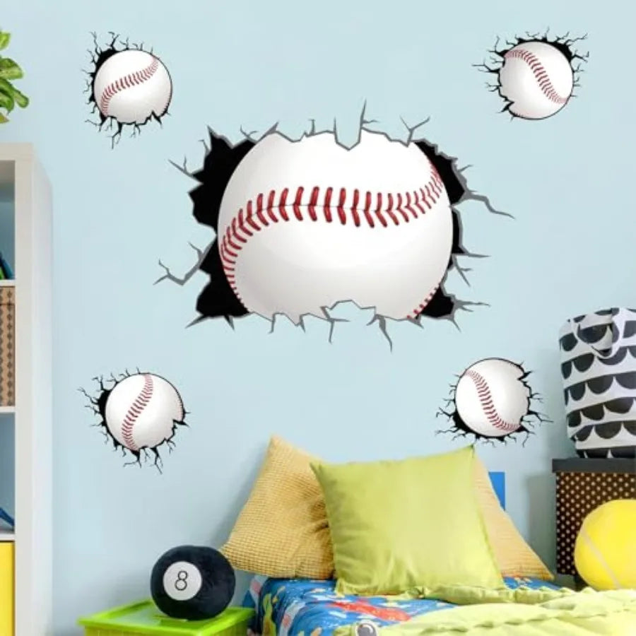 Large Wall Stickers 3D Wall Decals Peel and Stick Big Theme Wall Decals Wall Stickers for Boys Bedroom Room Playroom Decor