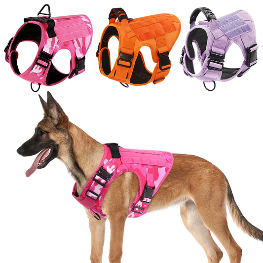 PETRAVEL CN German Shepherd Dog Harness Adjustable Tactical Vest